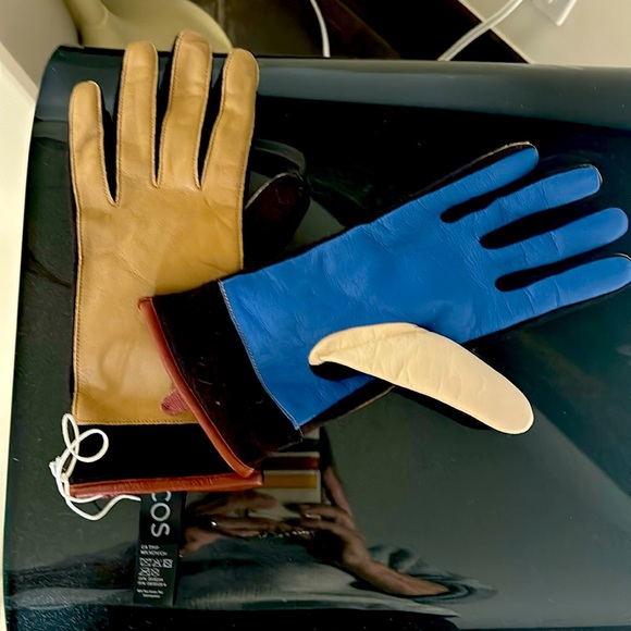 COS Accessories - COS leather gloves, cashmere lined ,NWOT